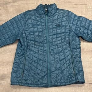 The North Face Teal Quilted Jacket